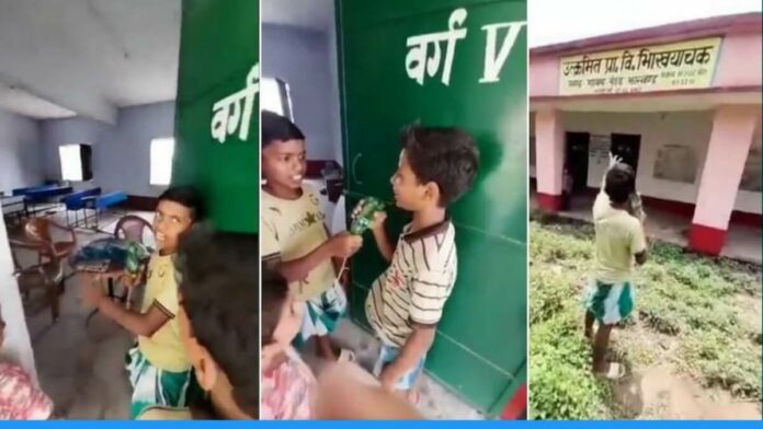 Viral Vedio of 10 years old child reporter from godda Jharkhand