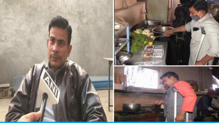Disabled Amit Kumar Sharma started Dhaba on Meerut Highway