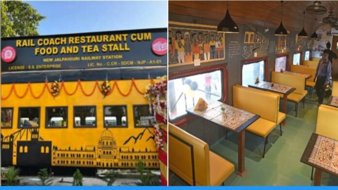 Indian Railway Converts Train into Rail Coach Restaurant at New Jalpaiguri Railway Station