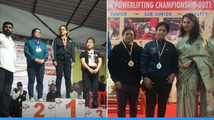 Rajasthan government teacher Shobha Mathur won many gold and silver medals in power lifting
