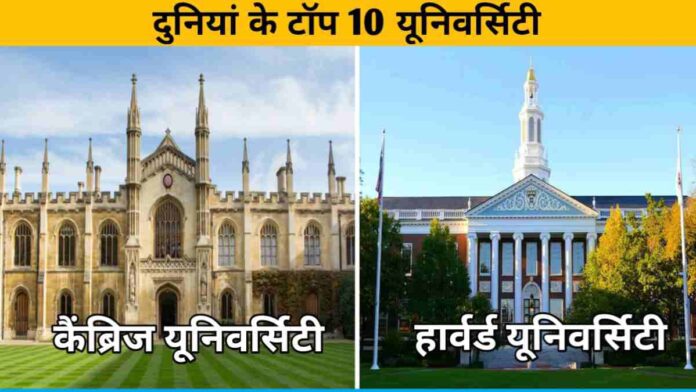 Top ten Universities of the world