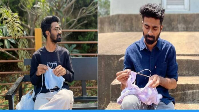 Karnataka Engineer Sohail Started Knitting as hobby to overcome Anxiety