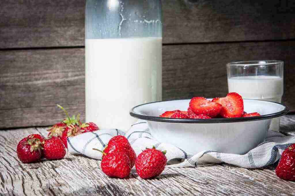 Milk and Fresh Fruits unhealthy food