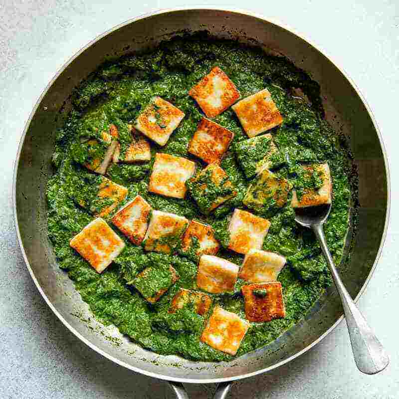 Paneer and Spinach unhealthy food