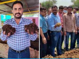 Shravan Yadav is earning well by making vermi compost