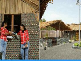 Two friends of Aurangabad builds Eco-Friendly house from plastic bottles, mud and dung