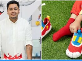Pune Entrepreneur Satyajeet designs unique shoes that expands with children's height