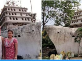 West Bengal Farmer Mintu Roy builds Home like Titanic ship